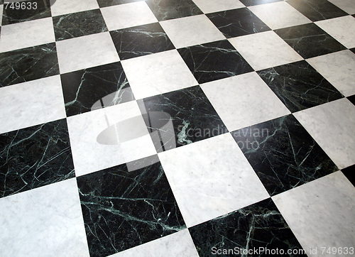 Image of Checked floor