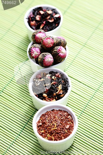 Image of Various Tea Leaves