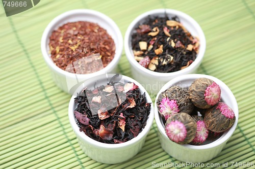 Image of Various Tea Leaves