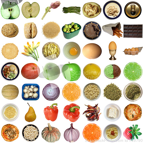 Image of Food collage isolated