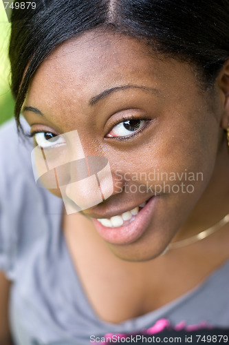 Image of Cheerful Young Woman