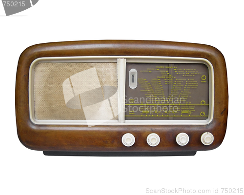 Image of Old AM radio tuner