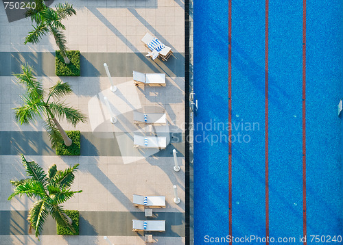 Image of Swimming Pool and Sun beds