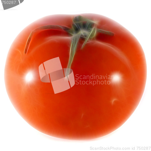 Image of abstract scene ripe tasty tomato