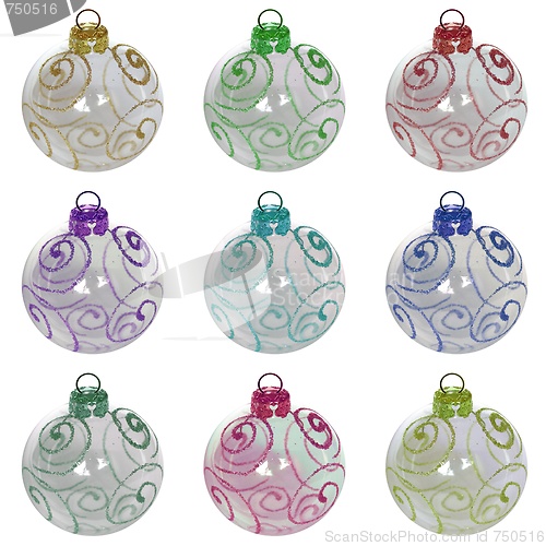 Image of Christmas baubles