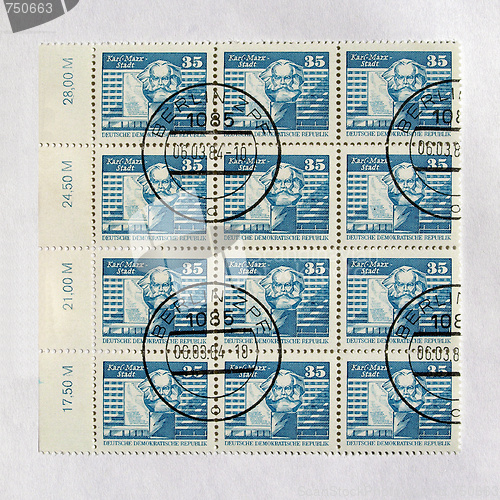 Image of German DDR stamps