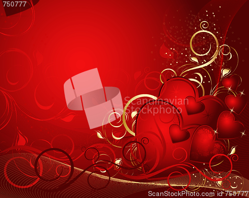 Image of Red valentines background