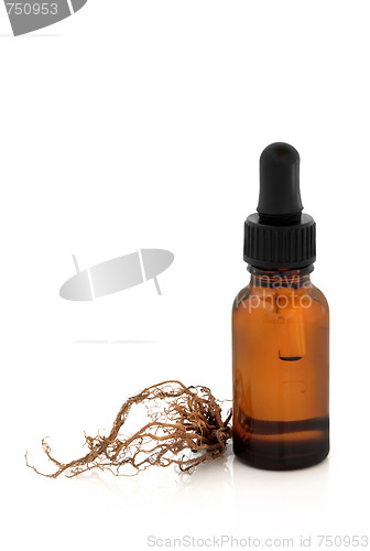 Image of Valerian Root and Tincture Bottle