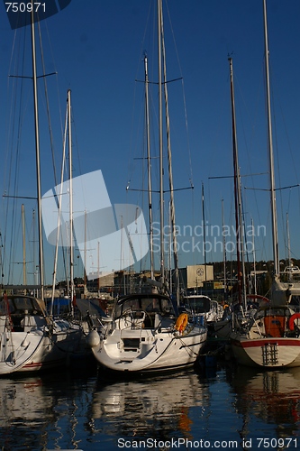 Image of Boats in the harbour