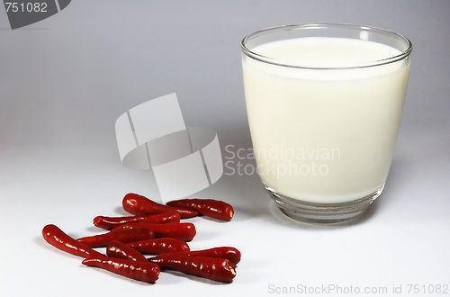 Image of Pepper and milk