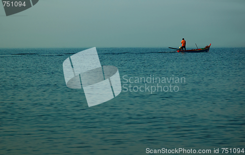 Image of Boat in the sea