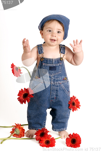 Image of Daisy Girl with Hand Up