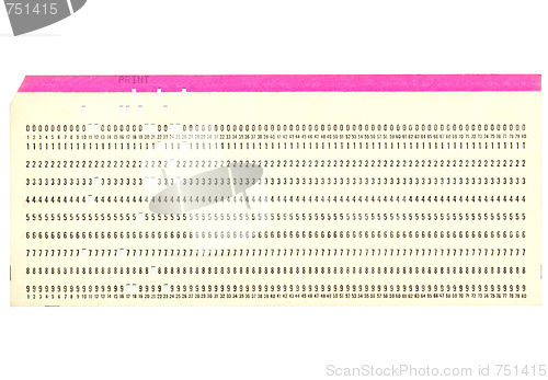 Image of Punched card