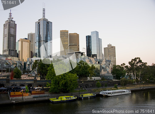 Image of Melbourne yarra river afternoon