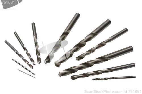 Image of A set of drill bits