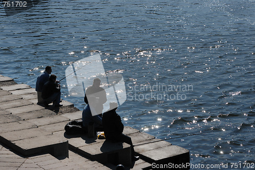 Image of Fishing in the city.