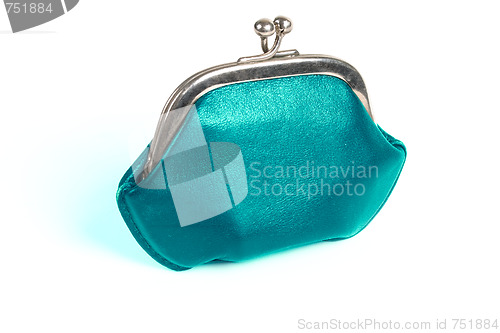 Image of blue old style wallet