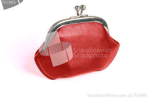 Image of red old style wallet