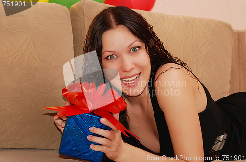 Image of woman with gifts
