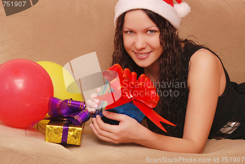 Image of woman with presents