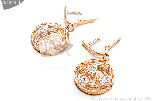 Image of Luxury gold earring