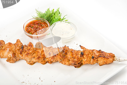 Image of Grilled chicken kebab