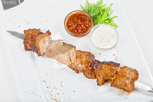 Image of Grilled pork kebab 