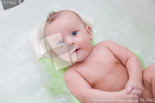 Image of having bath