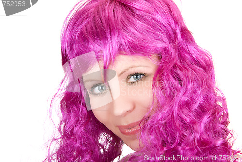 Image of Photo of a pink girl 