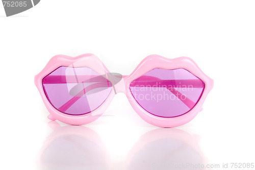 Image of party lips shaped glasses