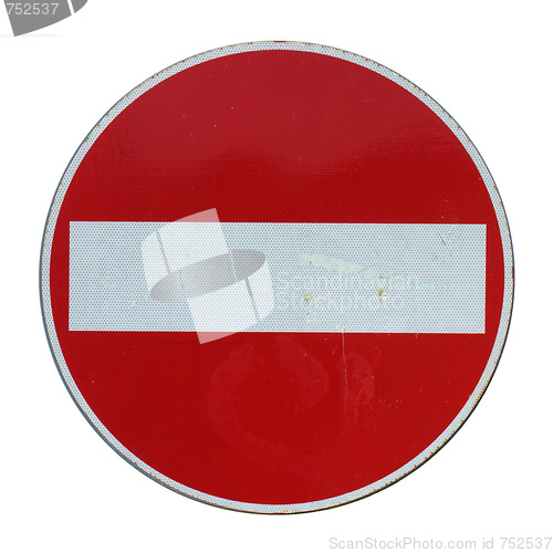 Image of No entry sign