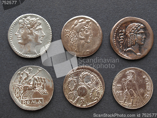 Image of Roman coins