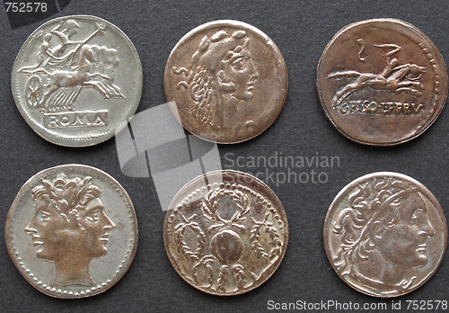 Image of Roman coins