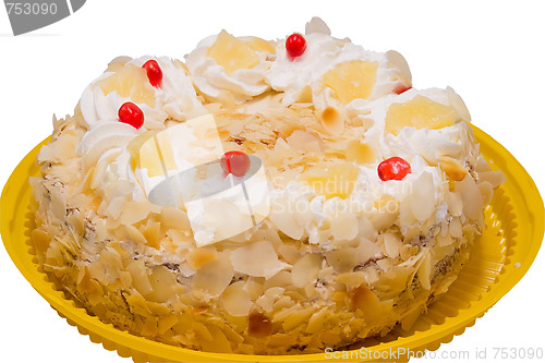 Image of cake with cream
