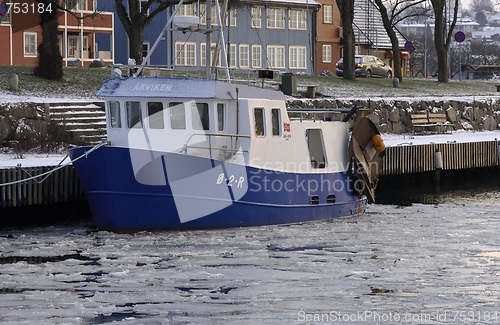 Image of Fishingboat in the winter