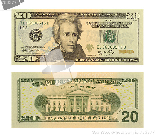 Image of 20 Dollar Bill