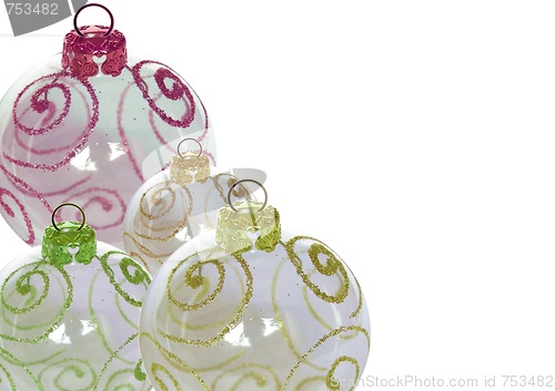 Image of Christmas baubles