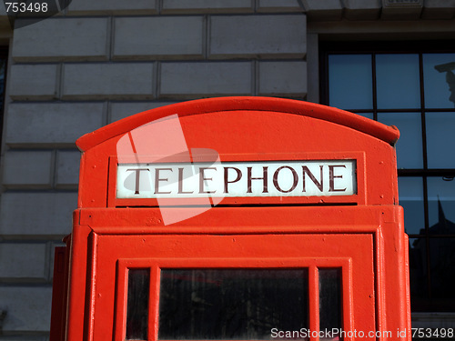 Image of London telephone box