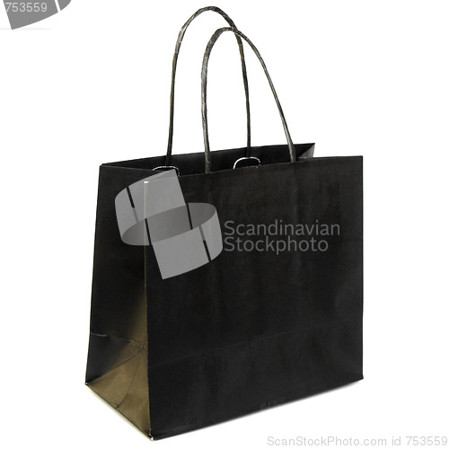 Image of Black shopper bag