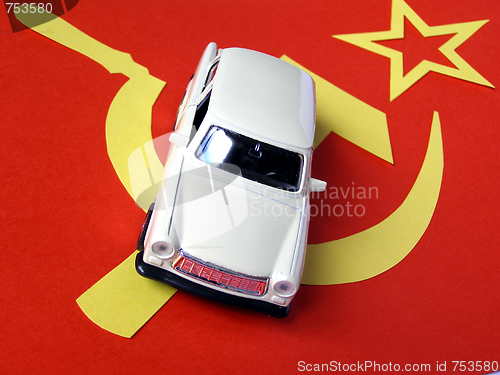 Image of Vintage trabant car model