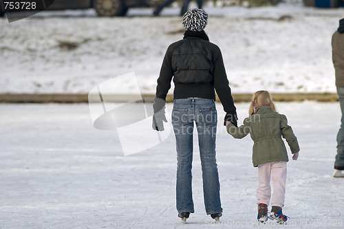 Image of Ice skating at outdoor rink