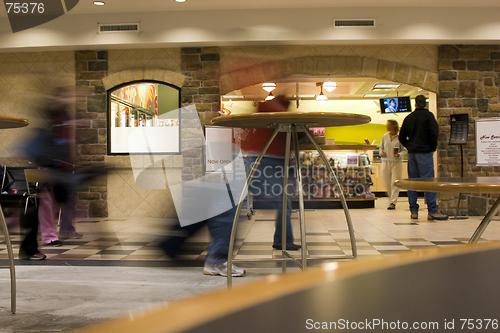 Image of People at the airport shopping