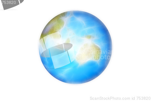 Image of abstract background with scene planet