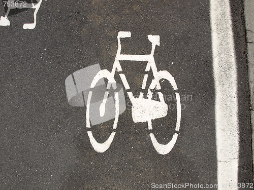 Image of Bike lane sign