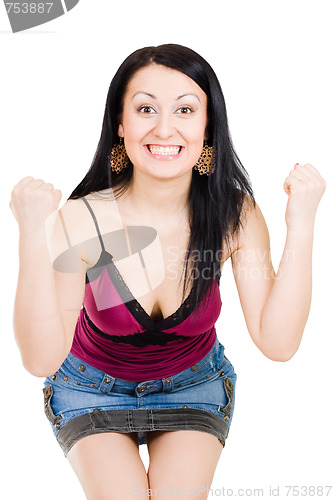 Image of Woman won somethg