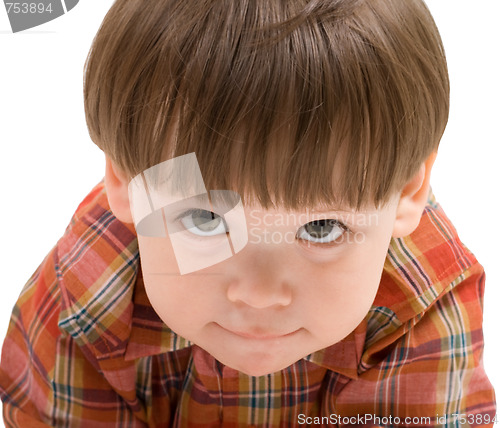 Image of Face of a kid looking at you