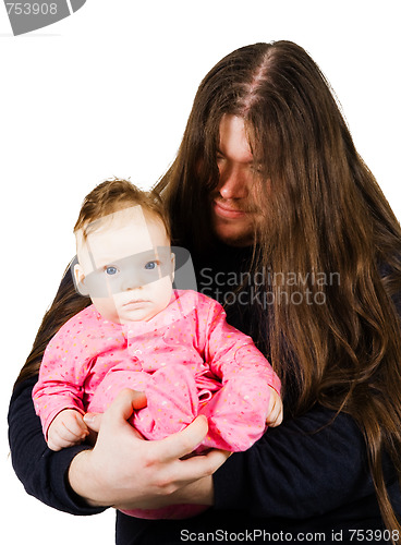 Image of Heavy metal father singing lulaby to his son