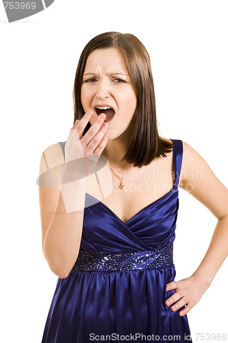 Image of yawing woman