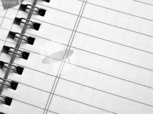 Image of Blank notebook page