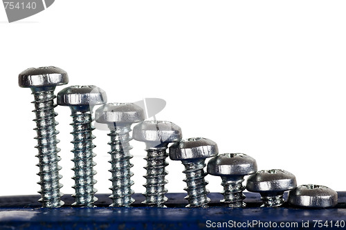 Image of Rows of screws